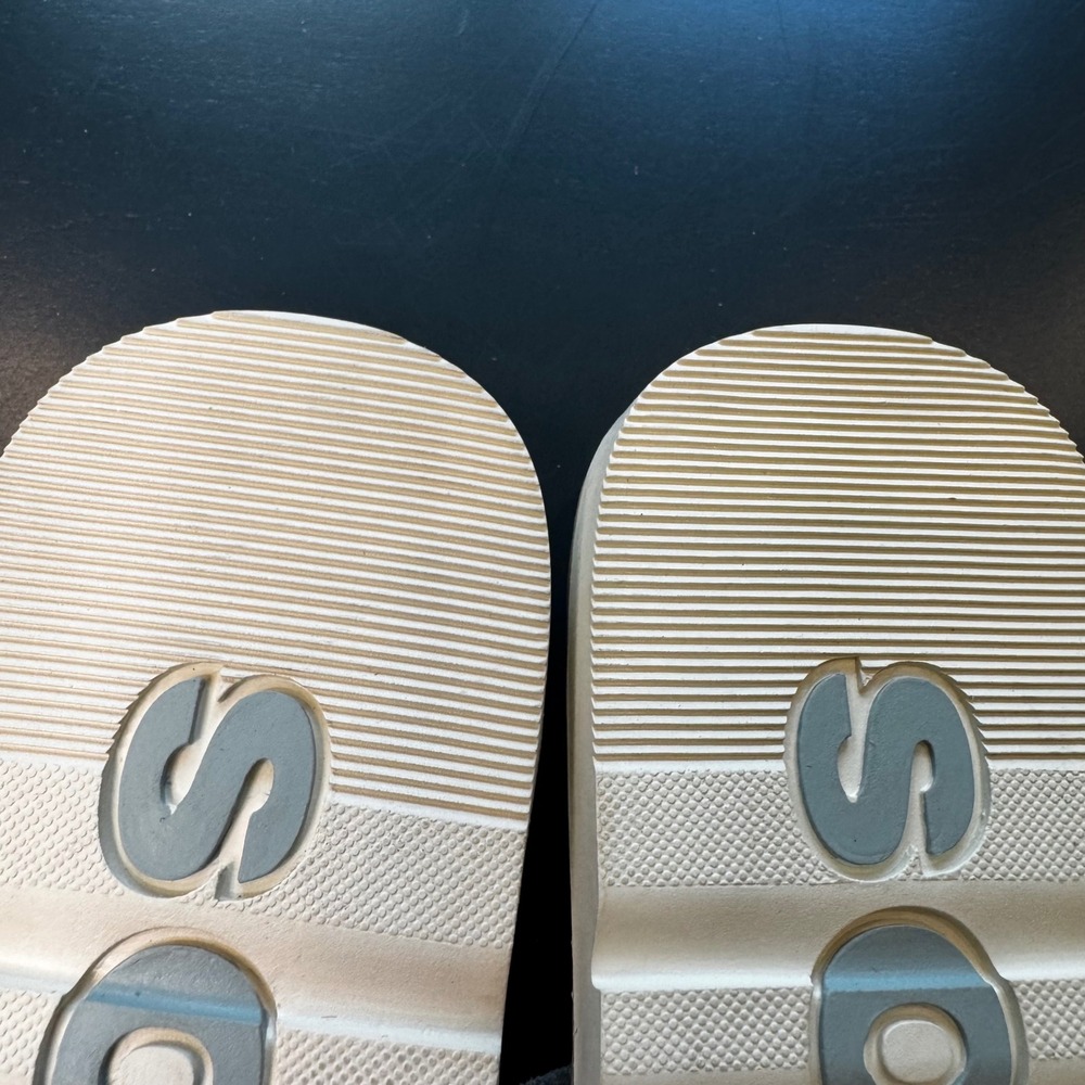 Sorel Women 7.5 Roaming Strap Slide Sandal Sea Salt Chalk Blue White Coastal - Picture 9 of 10